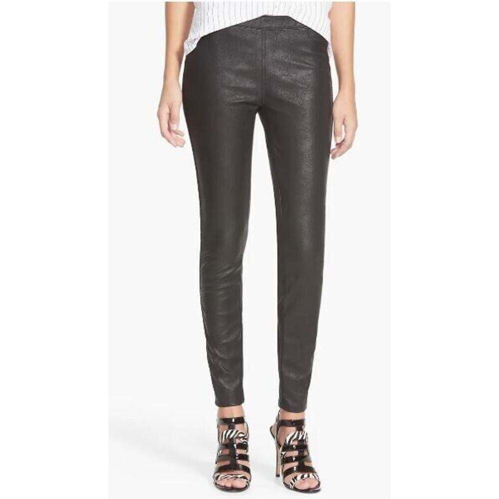 BlankNYC Women's "Happy Hour" Faux Leather Leggings in Black Size 24 MSRP $98